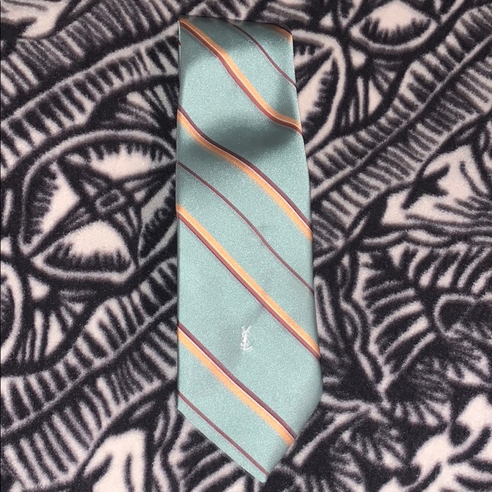 YSL (Yves Saint Laurent) striped tie